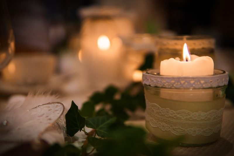 candelabros para mesa de boda