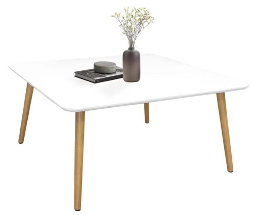 mesa auxiliar blanca de madera