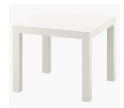mesa auxiliar blanca
