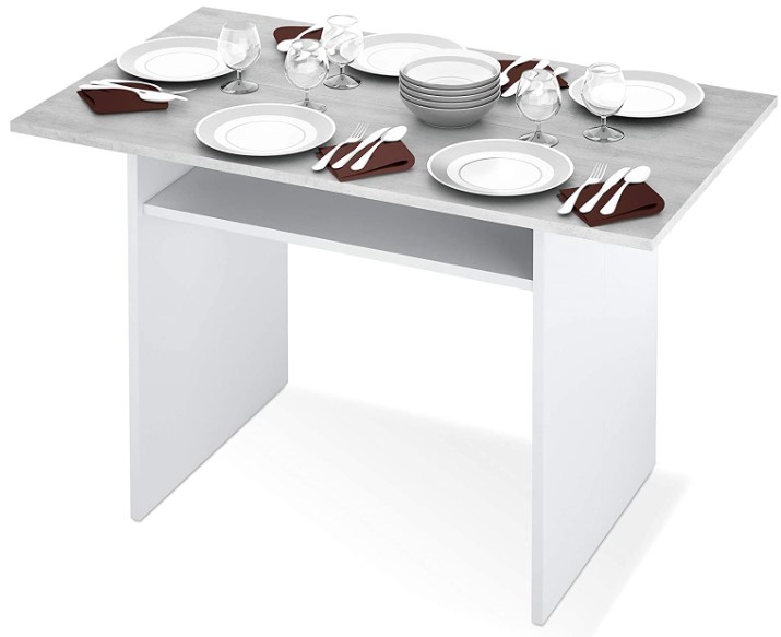 mesa auxiliar cocina blanca