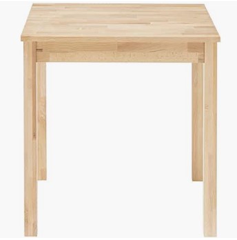 mesa auxiliar cuadrada de madera maciza