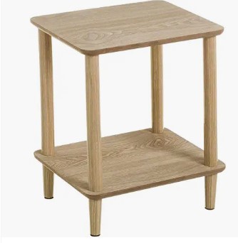 mesa auxiliar de madera de pino