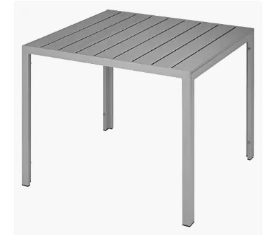 mesa auxiliar jardin exterior aluminio