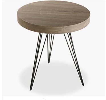 mesa auxiliar madera redonda