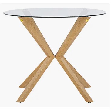 mesa cristal escandinava