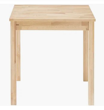 mesa cuadrada de madera