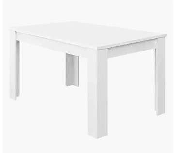 mesa de comedor ampliable blanca