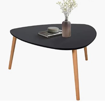 mesa negra madera estilo nordico