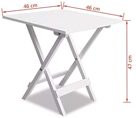 mesa plegable madera blanca 5