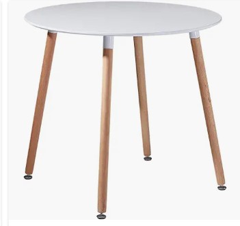 mesa redonda comedor estilo escandinavo