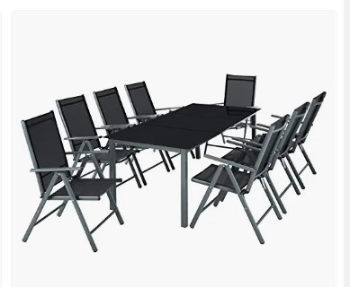 mesas y sillas para terraza grande