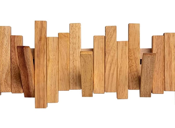 percheros de madera para pared