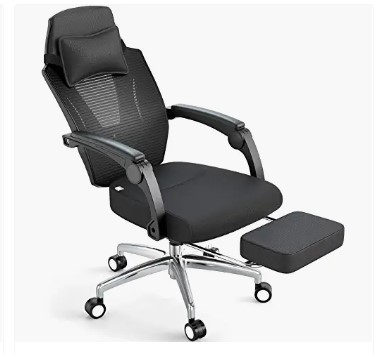 silla ergonomica con reposapies